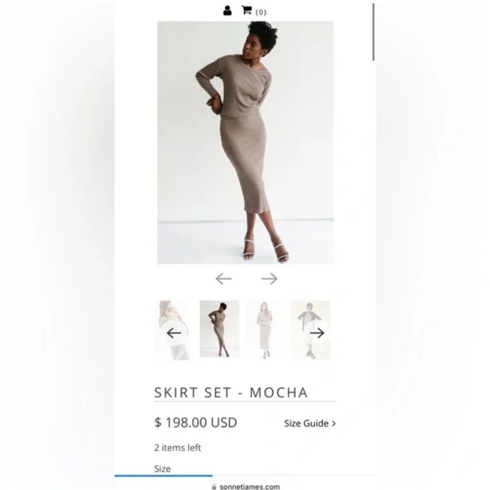 Sonnet James matching skirt set